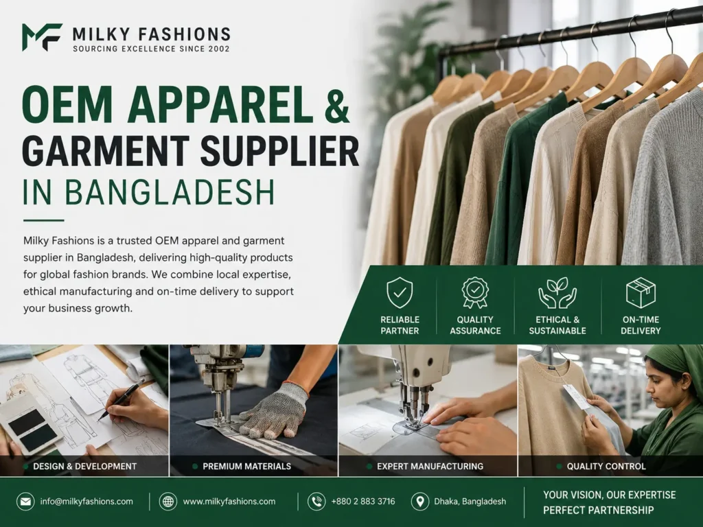 OEM Apparel & Garment Supplier in Bangladesh OEM apparel and garment supplier in Bangladesh producing custom clothing to buyer specifications