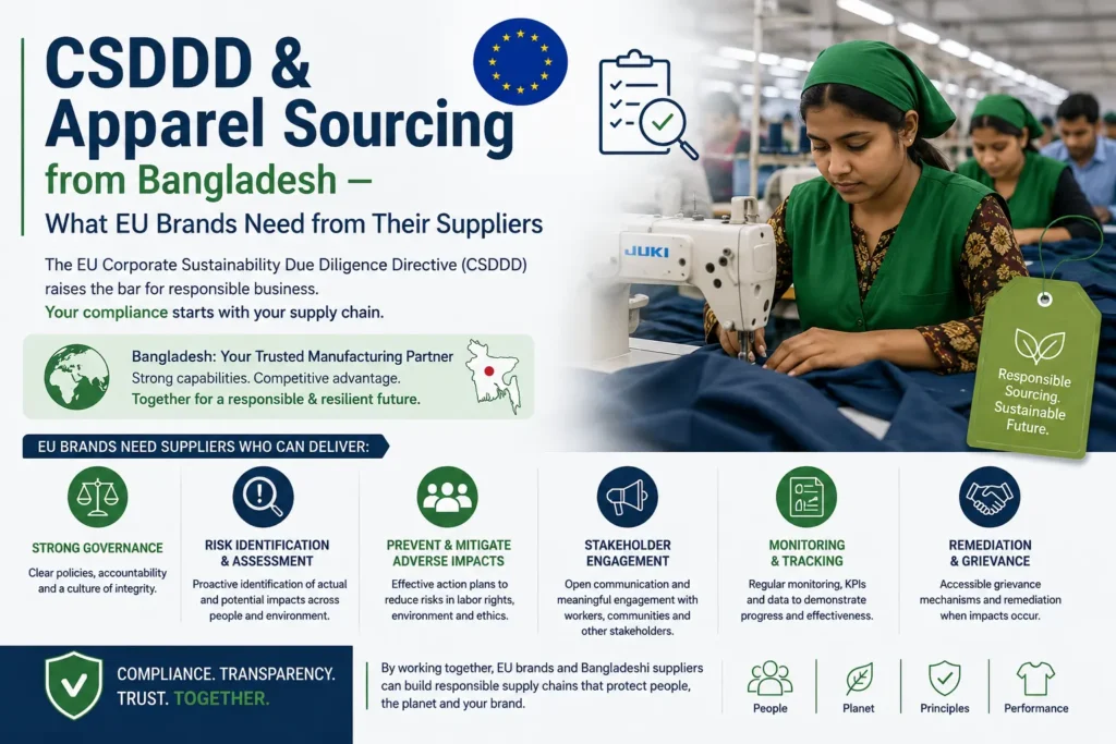 csddd compliant apparel sourcing from bangladesh for eu brands